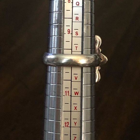 Sterling Silver Amethyst Peridot Garnet Flower Cocktail Ring Vintage - Picture 4 of 6